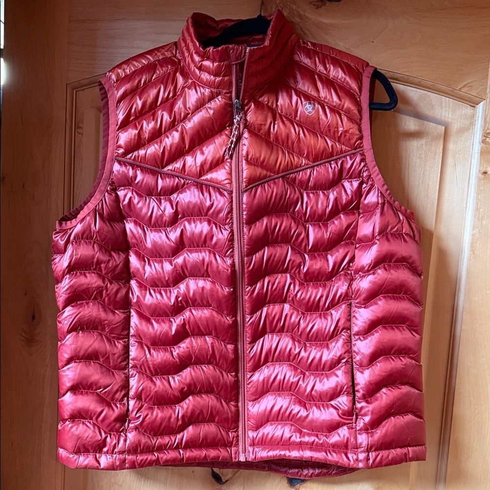 Ariat Vibrant Red Quilted Vest